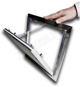 Люк под покраску Ультра для установки в потолок 750*450 (посадочный размер 756*456) Люк под покраску Ультра для установки в потолок 750*450 (посадочный размер 756*456)